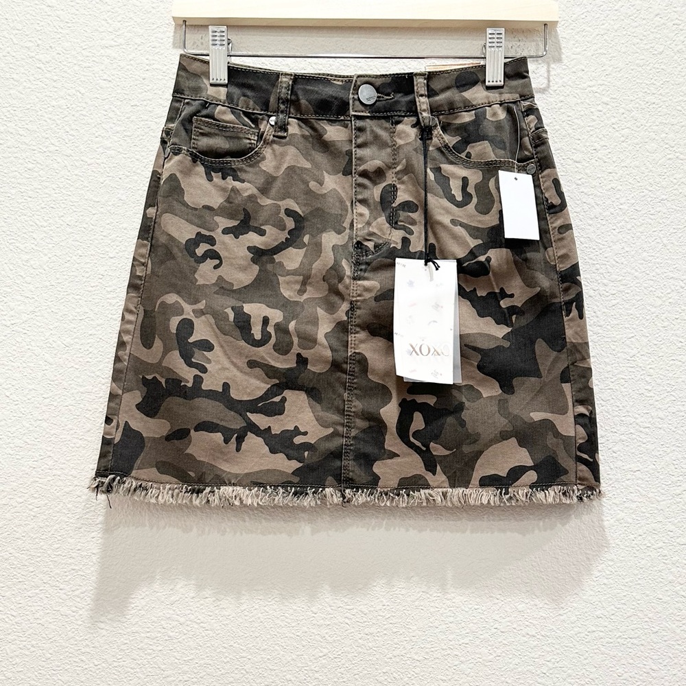 NWT! XOXO Camouflage Mini Skirt!